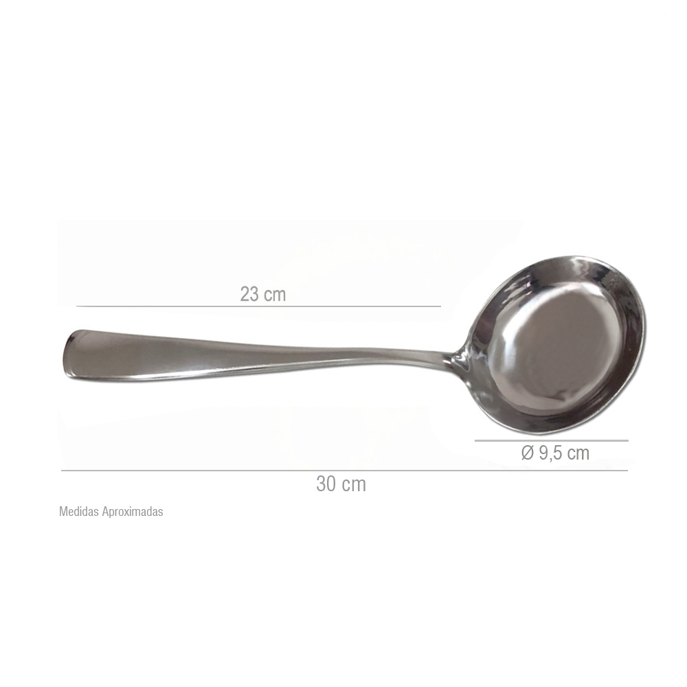 Concha de Inox Super Resistente 35cm Monaliza Import